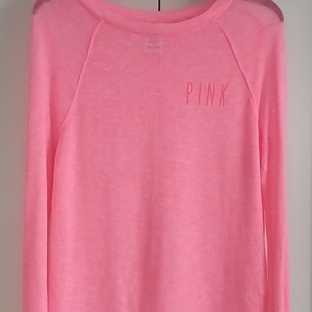 PINK Victoria Secret's Pink Light Knit Sweater Top Sz XS - Picture 1 of 8